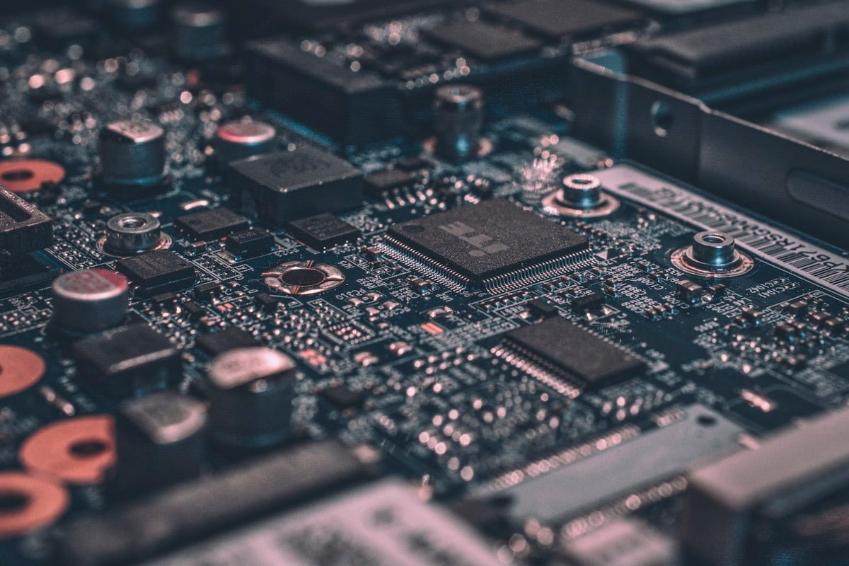 Circuit board technology close-up